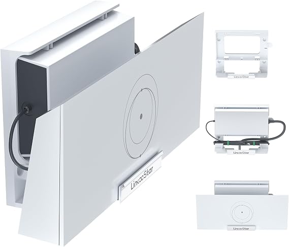 for Starlink Gen 3 Router Mount, 2 in 1 for Starlink V3 Mesh Router Wall Mount and for Star Link V3/4X Power Supply Mounting Kit Accessories, Space Saving for Star Link Gen3 Standard Bracket Holder