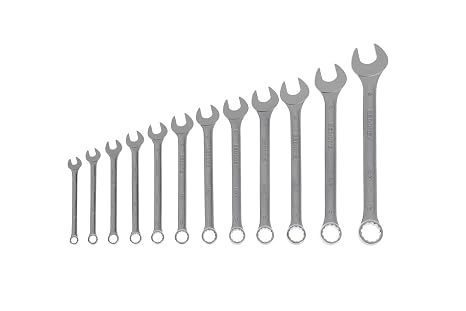 GEDORE 12-pc. Combination spanner set, AF 6-19 mm, 15° angled, Bi-hex, UD profile, Spanner set, 7-0112