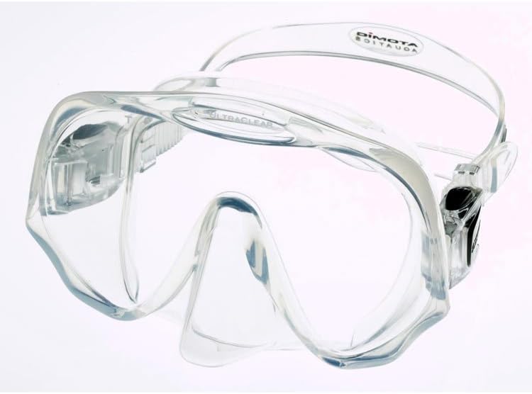 Atomic Aquatics Frameless Scuba Diving Dive Mask, Clear Medium (Smaller Faces)