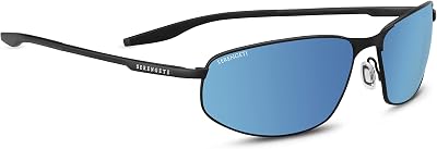 Serengeti Matera Large Sunglasses Satin Black Unisex-Adult Large, Matte Black