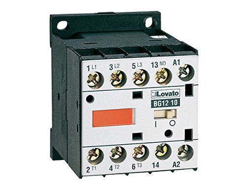 Lovato Electric 11BG0910D024 3 Pole Mini Contactor, BG0910D, 24 VDC