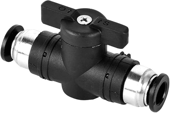 Beduan Pneumatic Ball Valve BUC, 1/2" x 1/2" OD Push to Connect Fitting Air Flow Control Valve Straight Quick Connect Union