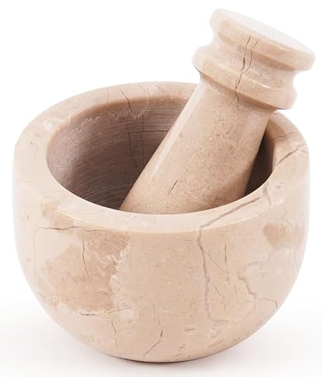 MARBLE RANGE Mortar and Pestle Set 2.5" Inches Handmade Garlic Crusher & Grinder Bowl, Mini Mortar and Pestle for Kitchen - Herb Grinder Spice Grinder (Verona)