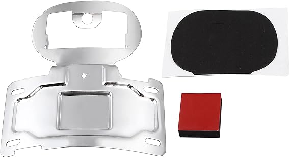 Chrome License Plate Relocation Bracket for Harley Electra Glide Road Glide Ultra Limited CVO 2014-2023