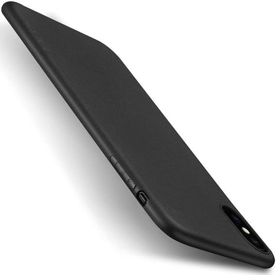 X-level for iPhone Xs Case/iPhone X Case, Slim Fit Soft TPU Matte Surface Ultra-Thin Light Full Protective Back Cover Compatible Apple iPhone Xs (2018) / Apple iPhone X (2017) 5.8 inch- Black