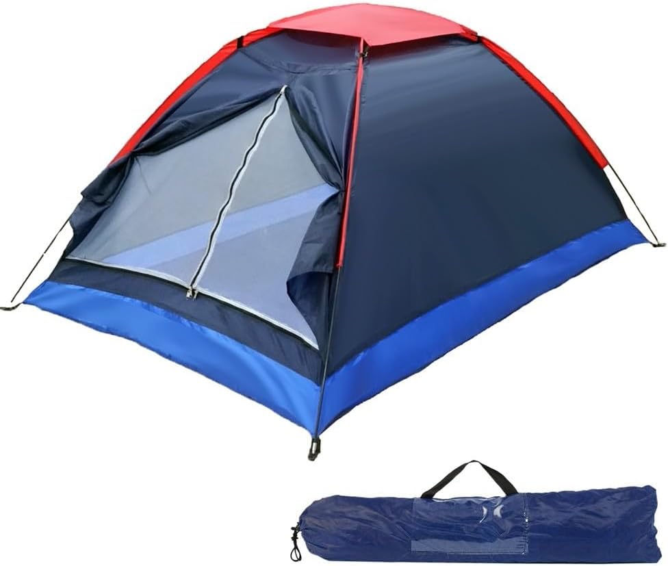 1PC Waterproof Camping Tent,Lightweight Backpacking Tent,2 Person Camping Tent,Easy Set-Up Lightweight Garden Sun Shield Outdoor Hiking(Navy Blue)