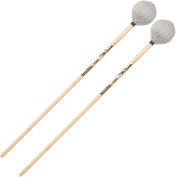 Innovative Percussion IP3001 Tom Rarick Soft Marimba Mallets - Pewter Yarn - Birch
