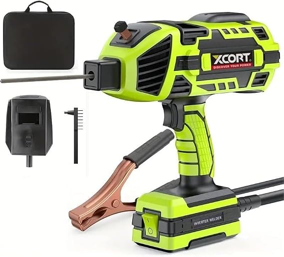Handheld Welding Machine, Electric Welding Machine Kit, Portable Arc Welding Gun with Inverter 6-speed Variable Current Adjustment
