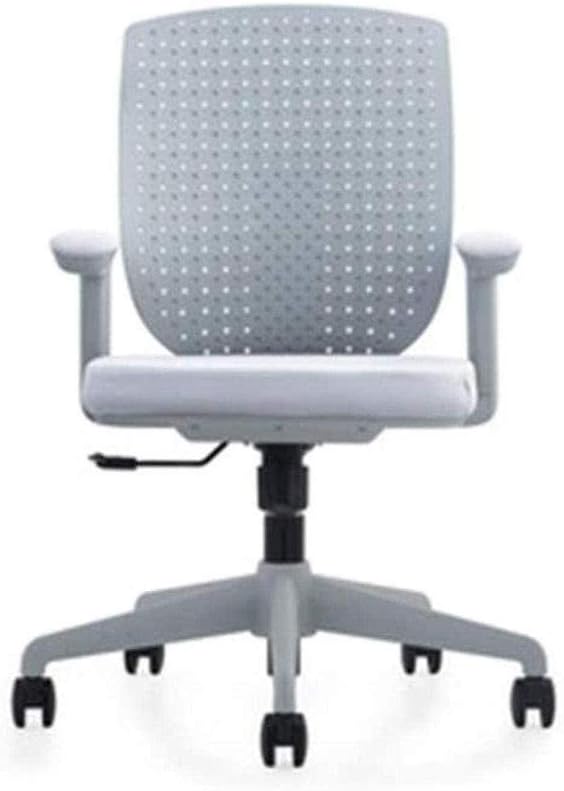 office chair gaming chair computer chair Office Computer Desk Chairs for Home, Ergonomic Mid Back Fabric Mesh Swivel Office Chair with Lumbar Support (Color : Grey)