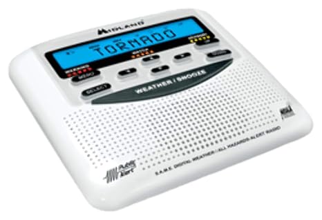 Table Top Weather Radio, White