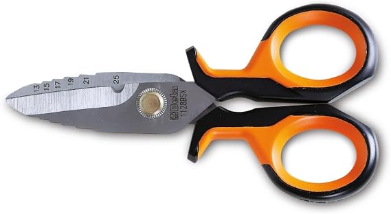 Beta 1128BSX Electrician Scissors with Graduated Router Profiles
