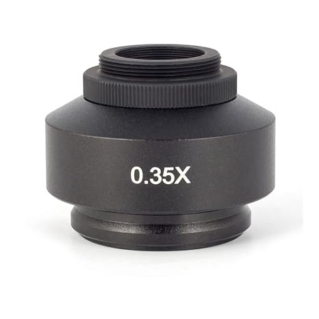 Motic 1101001904111, 0.35X C-Mount Camera Adapter for Panthera Series Microscope, 1/3" Chip Sensor