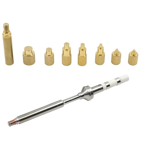 SEIWEI Heat Set Insert Press Heat Insert Tool Threaded Insert Tool with Soldering Iron for Threaded Inserts Heat Insert Brass Knurled Insert Nuts M2/M2.5, M3, M4, M5, M6, M7, M8