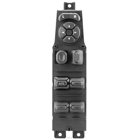 Master Power Window Switch Driver Side for 1997 1998 1999 2000 2001 JP Cherokee, Auto Front Left Window Control Switch Button Assembly 56009449AB 56009449AC 68171681AA 68171681AB 901405 (12+8 PINS)