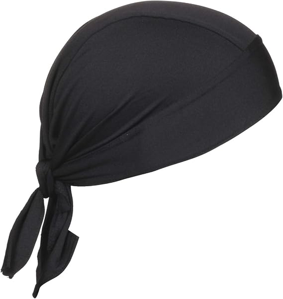 BISMAADH Stretch Lycra 4way Patka/Skull Cap Bandana - Cycling, Riding, Fashionable Helmet Liner Head Cap for Men & Women