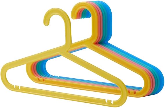 Ikea BAGIS Children's coat-hanger, assorted colors- (24 Pack)