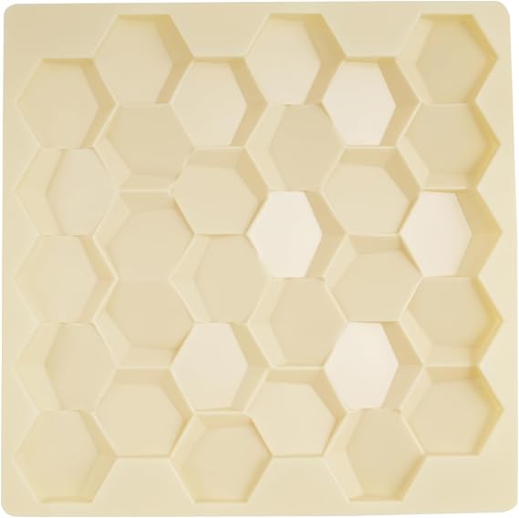 3D Background Wall Mold,21.3"x21.3" ABS Mold Wall Panels,Modern Decorative Wall Tile for Living Room Bedroom TV Background,Honeycomb Textured Wall Panel