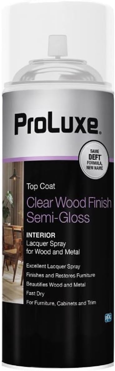 Deft Interior Clear Wood Finish Semi-Gloss Spray, 12.25-Ounce Aerosol