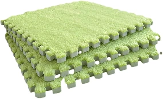 10pack/lot Wide Application Interlocking Foam Floor, Available Foam Floor Mat,Puzzle Mats for Floor(Fluorescent Green)