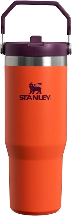 STANLEY Classic IceFlow Stainless Steel Tumbler with Straw, Vacuum Insulated Water Bottle for Home, Office or Car, Reusable Cup with Straw Leakproof