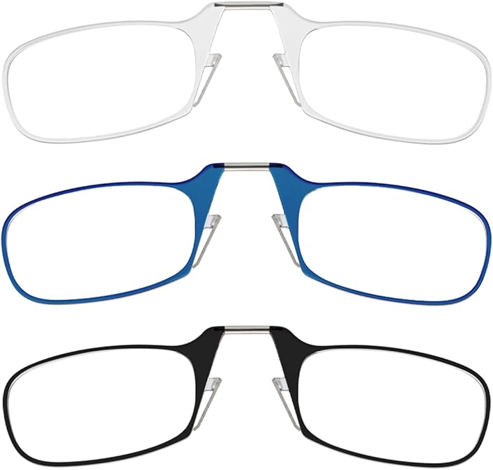 ThinOptics Black, clear & blue 1.5 strength readers