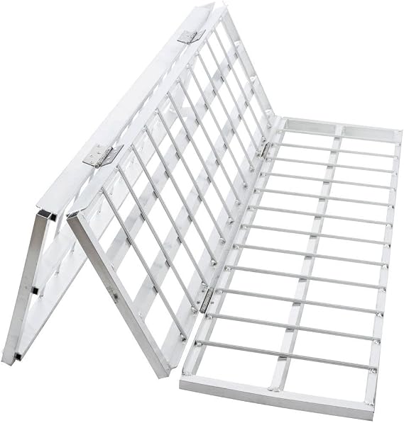 5' Motorcycle Loading Ramp, Trailer Folding, Black Widow