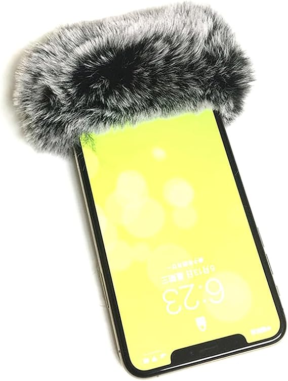 Furry Microphone Wind Shield Cover Windscreen Muff for Phone & Most Lavalier Microphones