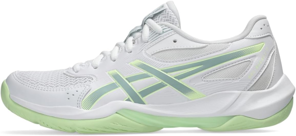 ASICS レディース Gel-Rocket 12 バレーボールシューズ, ホワイト/オーシャンヘイズ。, 22.5 cm