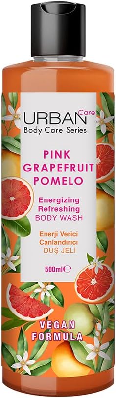 Urban Care Pink Grapefruit & Pamelo Revitalizing and Moisturizing Shower Gel, 500 ml