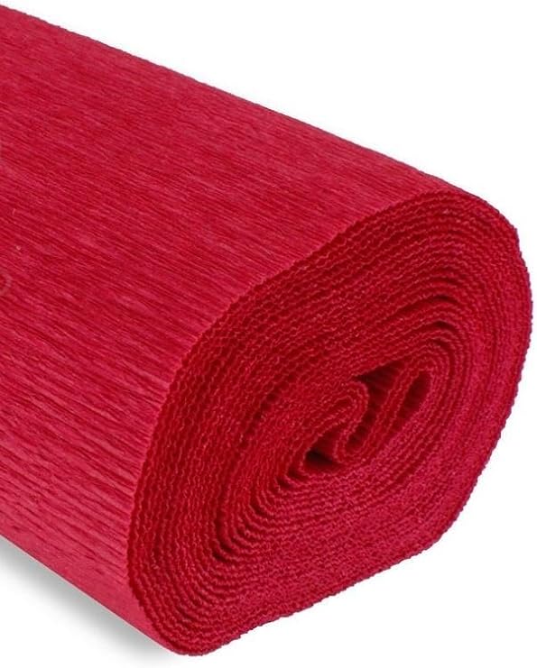 Premium Italian Crepe Paper Roll Heavy-Weight 180 gram - 582 Crimson
