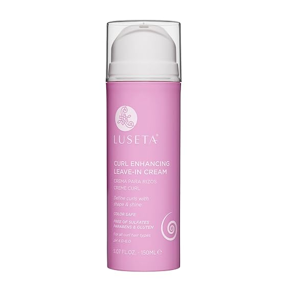 Luseta Curl Defining Cream Enhances Waves and Curls Hydrating and Moisturizing Leave in Cream for Curly Hair Frizz Control Add Shine Sulfate Free 5.07 oz