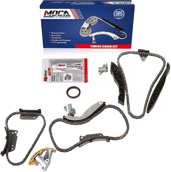 MOCA Engine Timing Chain Kit Fit 2001-2007 for HYUNDAI D4CB H1 (H200) Box/Mini Bus & 2001-2007 D4CB H1/Starex Mpv & 2008-2016 for HYUNDAI D4CB i800 Bus & 2002-2016 for Kia D4CB So 2.5L