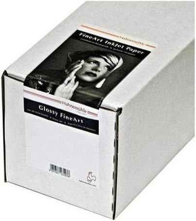 Hahnemuhle Fine Art Baryta 325, Ultra Smooth High Gloss, Bright White Inkjet Paper, 325gsm, 36"x39' Roll, 3" Core