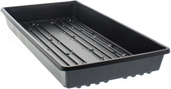 1020 Trays- Heavy Duty with Holes, 50 Pack, for Propagation Seed Starter, Plant Germination, Seedlings, Microgreens (50)