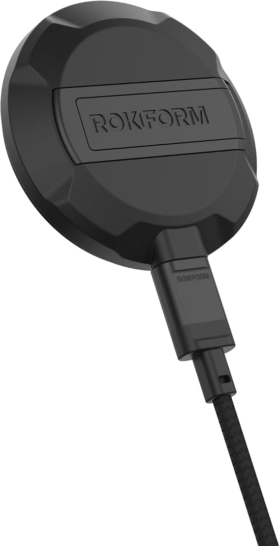 Rokform Magnetic Wireless Charger with Stand, Includes USB-C to USB-C Cable