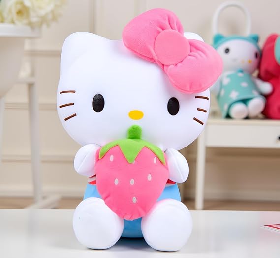 17.5 Kitty Plush Toy Kawaii Cat Stuffed Animal, Soft Plush Doll for Kids, Teens, Collectors & Room Decor