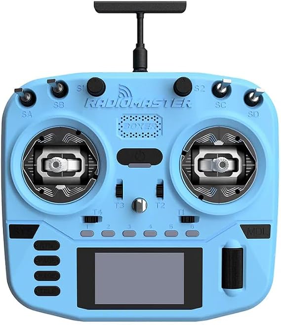 RadioMaster Boxer Crush EdgeTX 2.4G 16CH Remote Controller ELRS with AG01 Hall Gimbals (Blue)