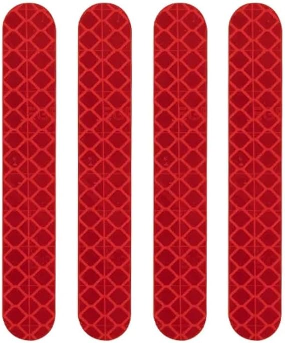 Front Rear Wheel Cover Anti-Cursor Reflective Sticker Compatible with Segway Ninebot Max G30 G30D G2 G65 Electric Scooter Eflective Stickers(Red)