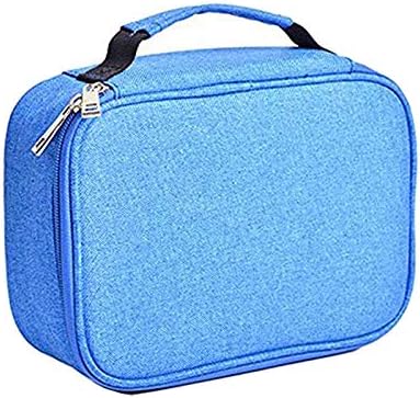 Becho Multifunction Zipper Pencil Case High Capacity Holder Pouch Pen Bag Colored Pencil Pen Box 72 Slots (Blue)