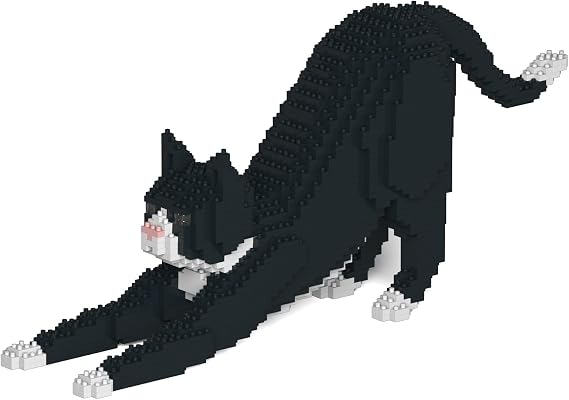 JEKCA Tuxedo Cat 04S | Cat Plastic Building Blocks | Age 14+