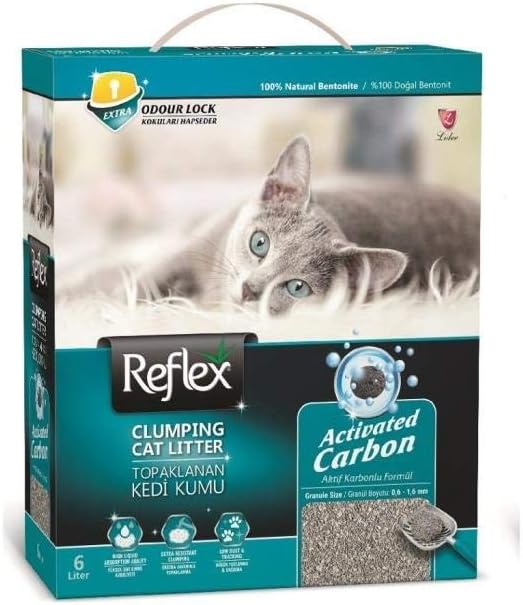Reflex Activated Carbon Clumping Cat Litter, 6 L
