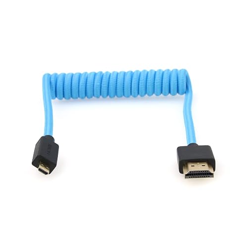 8K Micro HDMI to HDMI 2.1 Cable, High Speed Digital Video Cord Compatible with Blackmagic Pocket Cinema Camera, ATOMOS Ninja V, Portkeys Monitor, PS5, HDTV and HDMI Splitter