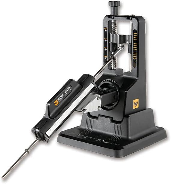 Work Sharp Precision Adjust Knife Sharpener - Manual Knife Sharpener with Adjustable Angle - Stable and Stable Base for Sanding on The Table