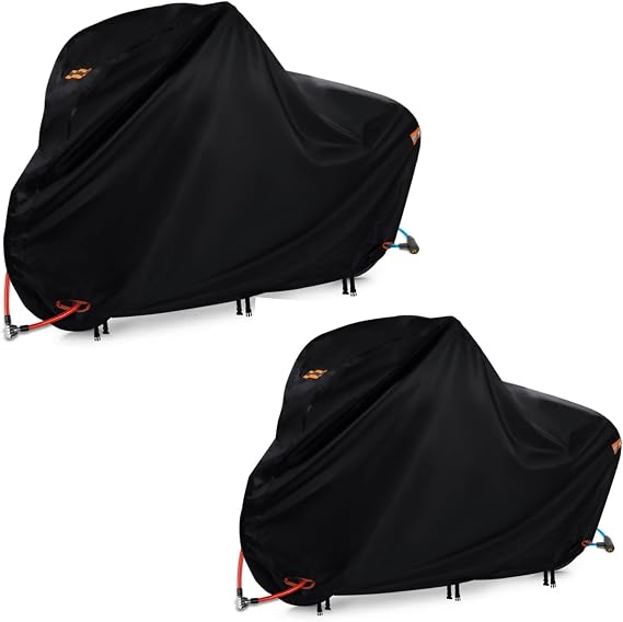 Bicycle Covers Outdoor Storage Waterproof, Bike Rain Cover, Outdoor Bike Cover Waterproof, Ebike Covers (2PCS)