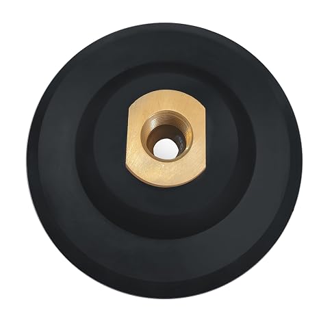 4 Inch Rubber Backer Pad/Rubber Backing Pad for Diamond Polishing Pads 5/8-11 Hook and Loop Backing Pad