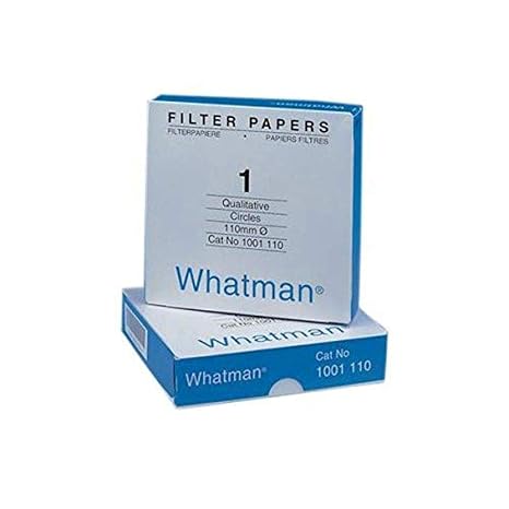 Whatman 4712B20PK 1001070 Quantitative Filter Paper Circles, 11 m, 10.5 s/100 ml/sq in Flow Rate, Grade 1, 70 mm Diameter (Pack of 100)