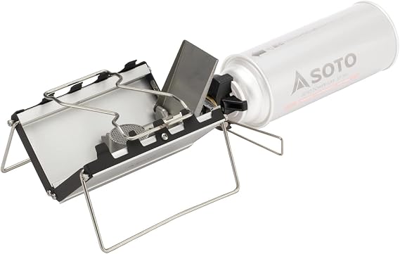 SOTO ST-320 Single Burner, Ultra-thin, 1.0 inch (2.5 cm), Lightweight, Compact, Storage Case, Solo, Camping, Touring, G-Stove, Made in Japan