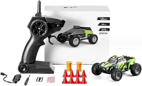 1:32 RC Drift Off-Road Vehicle Model, 2.4G Electric Mini 4WD RC All Terrain Off Road Truck Fast 20KM/H, Remote Control High-Speed Car for Adults - RTR Version