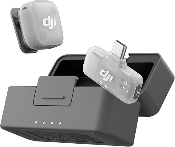 DJI Mic Mini 2 (1 TX + 1 Mobile RX + Charging Cradle) Kab. Lavalier Microphone
