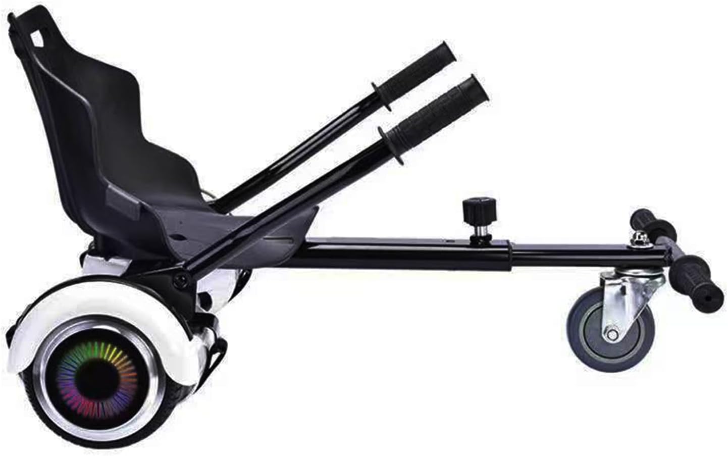 Hoverboard Seat Attachment - Balance Scooter Go Kart Frame, Self Balancing Stand | Strong Hover and Easy Steering, Adjustable Frame for Kids Joyriding, Fitness Activities, Teenagers and Recreation